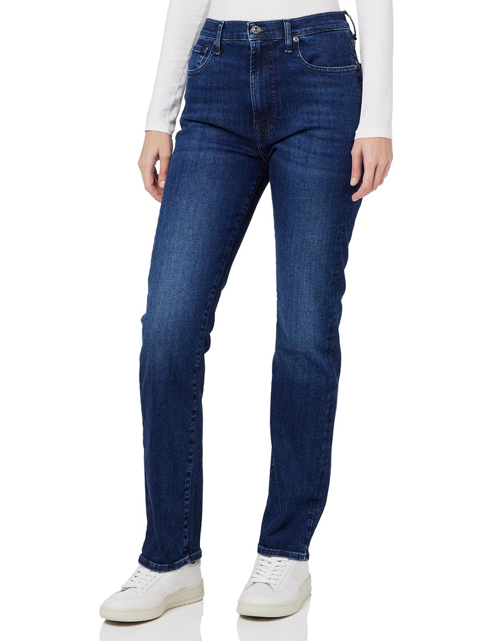 7 For All Mankind Damen Easy Slim Soho Jeans 32 Dark Blue, 32 Dark Blue