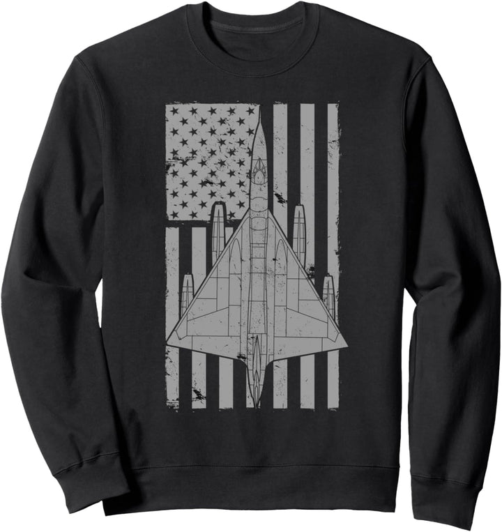 B-58 Hustler Cold War Bomber Flugzeug Vintage Flagge Sweatshirt