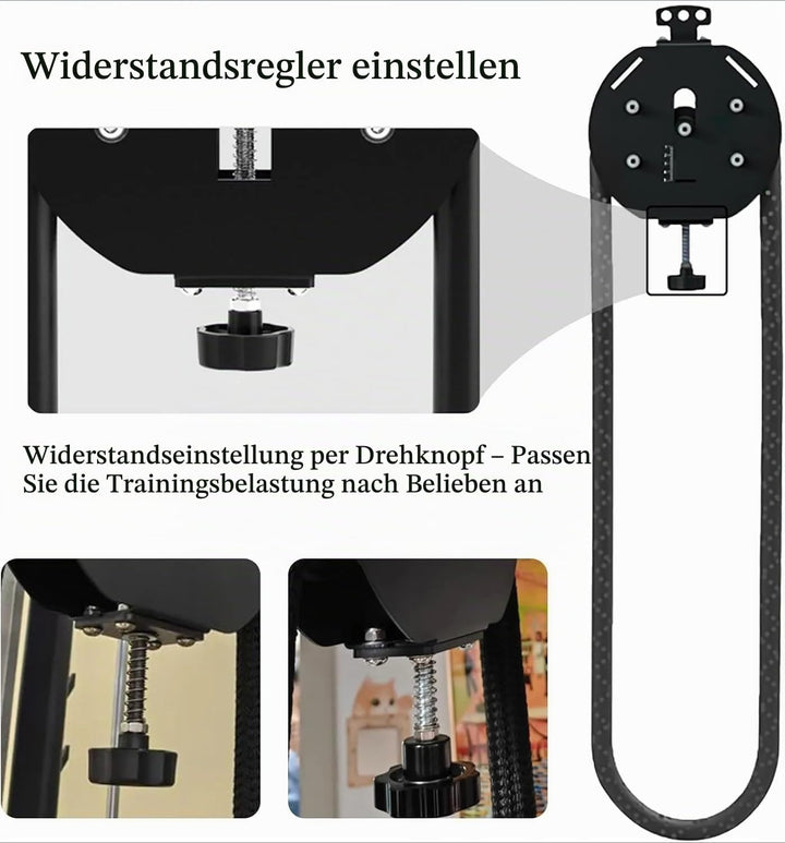 Endless Rope Trainer, Riemenscheiben-System mit einstellbarem Widerstand, für Muskelausdauertraining