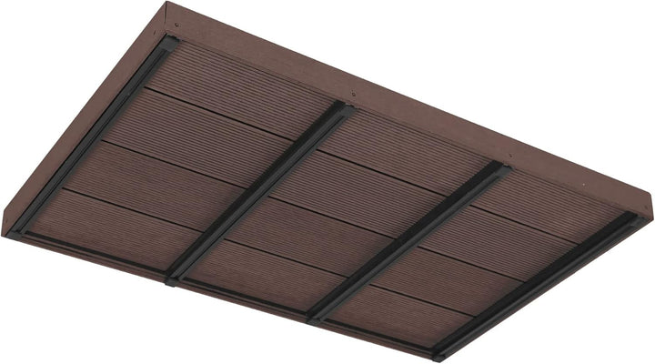 ML-Design WPC Bodenelement für Solardusche, Poolleiter oder Pool, Braun, 101 x 63 x 5,5 cm, rutschfe