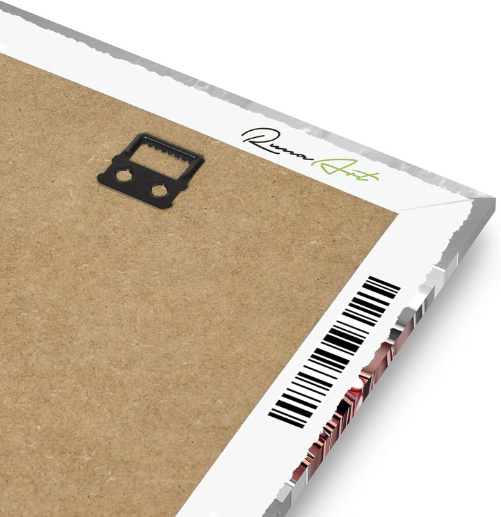 Runa Art Bild Modern Abstrakt - Made in Germany - Wandbilder Figuren Grau Rot 4 Teilig 103642b 100 x