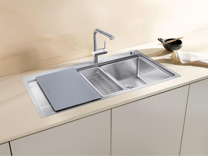 BLANCO DIVON II 6 S-IF | Edelstahl | Einbauart: Einbau von Oben & Flächenbündig | Hauptbecken links