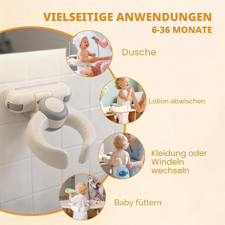 Baby Dusche Ständer,Höhenverstellung,Faltbar Baby Shower Stand Support,Stehender DuschstäNder, Showe