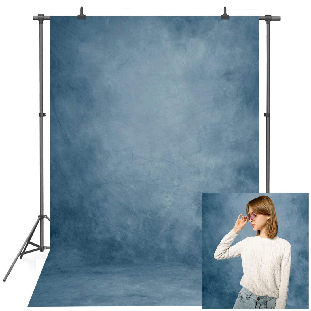 VEOEOV 1,5X2,1m Fotohintergrund Abstrakter Hellblau Fotografie Hintergrund für Studio Requisiten Hin