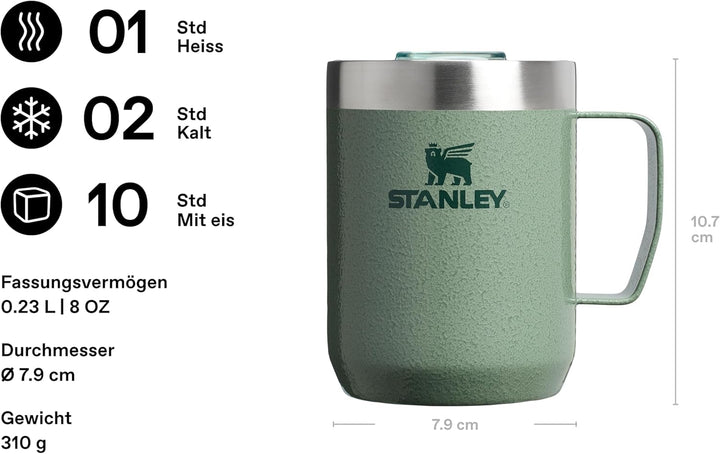 STANLEY 1913 Classic Legendary Camp Mug Thermobecher 0.23L - Hält 1 Stunden Heiss - 2 Stunden Kalt -