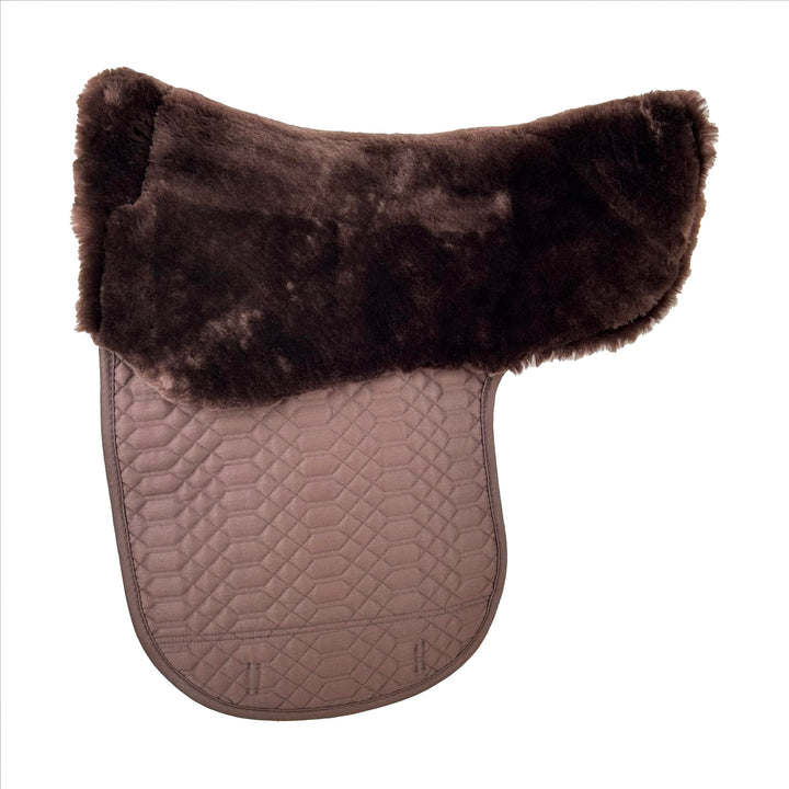 Engel Reitsport Lammfell Satteldecke SADEK1 Fell in Sattellage mit Fellrand vorne mocca-mocca Dressu