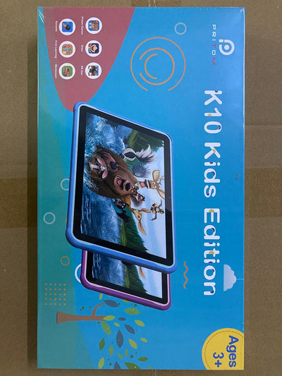 PRITOM Kinder Tablet 10 inch, Android 10,3G Telefon Tablet, Kindersicherung, WiFi Tablet für Kind, 6