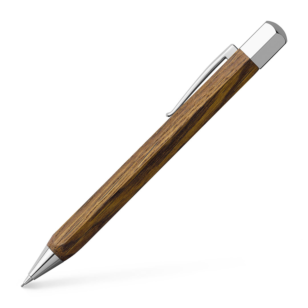 Faber-Castell 137508 - Drehbleistift Ondoro Räuchereiche, 0,7 mm, braun, 1 Stück Modern Räuchereiche