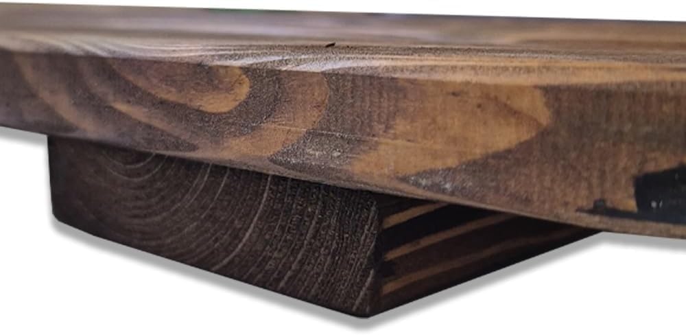 Duschmatte rutschfest 100x60 cm aus imprägniertem Kiefernholz 4 cm dick braun (100x60 cm), 100x60 cm