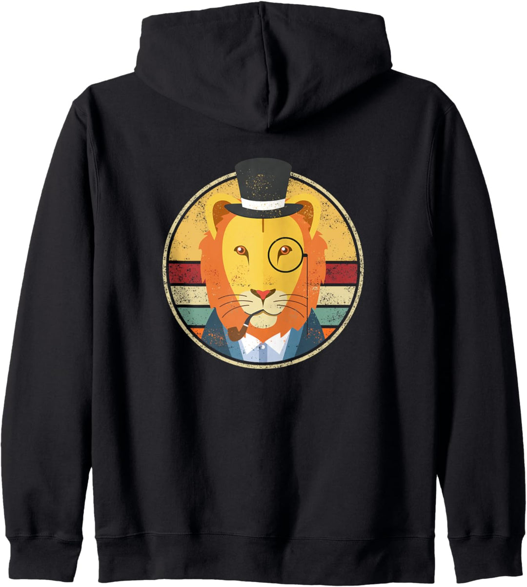 Lustiges Löwe König der Tiere Retro Vintage Outfit Design Kapuzenjacke