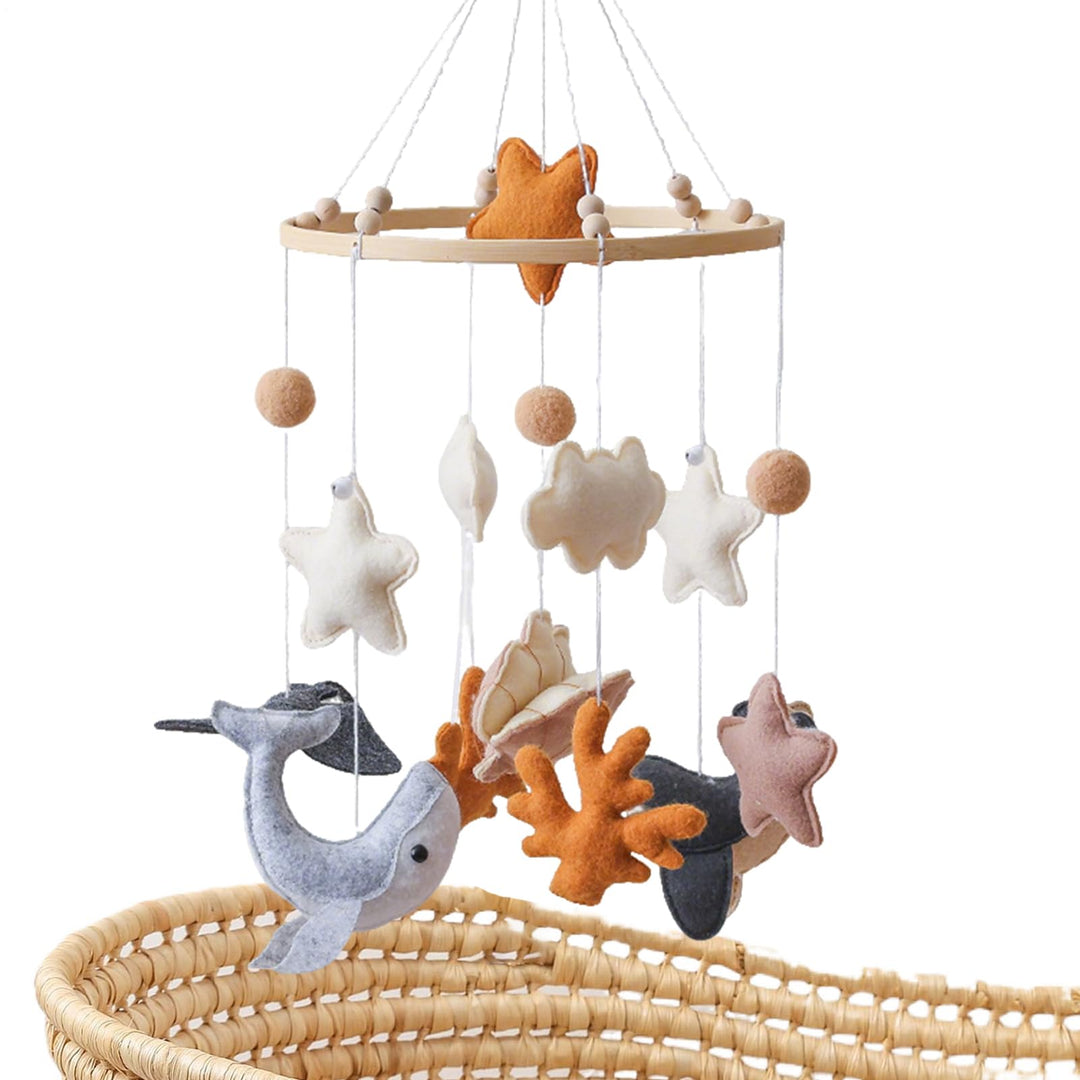Baby Mobile, Bett Mobile, Filz Meerestiere Bett Mobile Abnehmbare Cartoon Spielzeuge Windspiel Deko