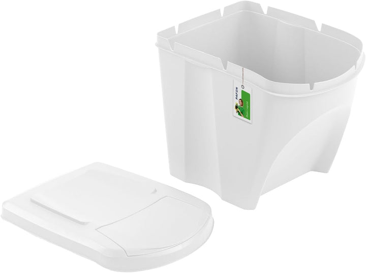 Mülleimer SET Mülltrennsystem 4x25L – Abfalleimer Set mit Deckel und farbigen Aufklebern Recycling B