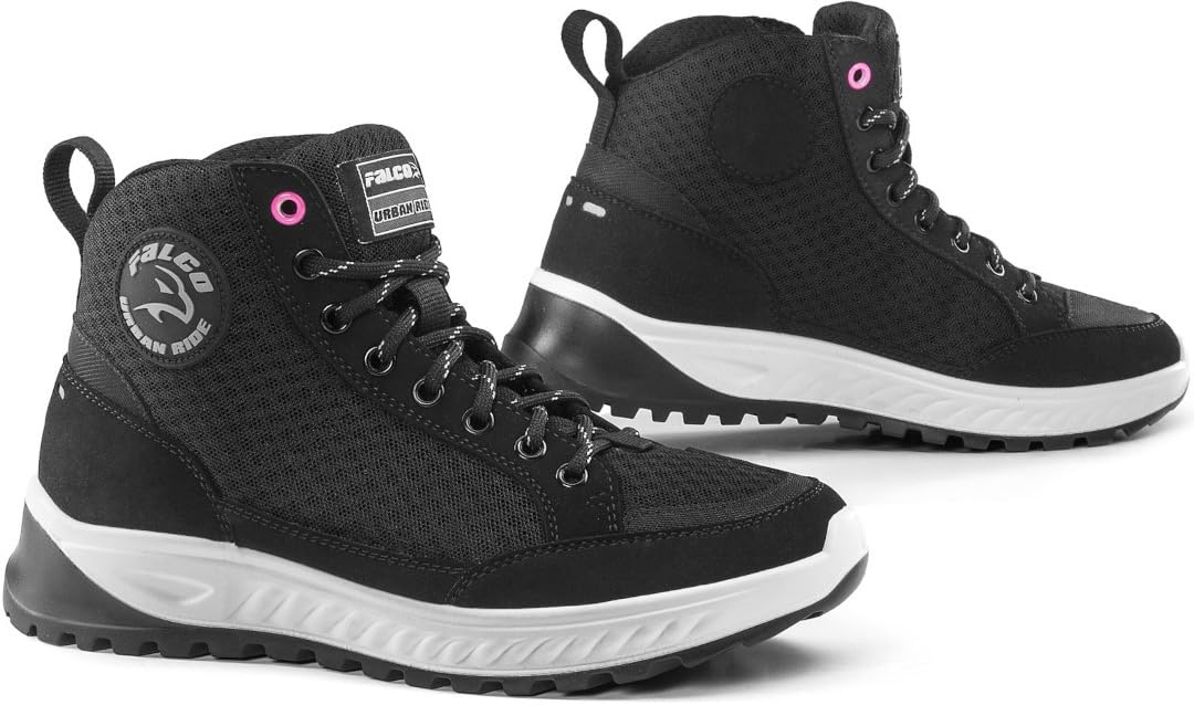 Falco Airforce Damen Motorradschuhe (Black,38)