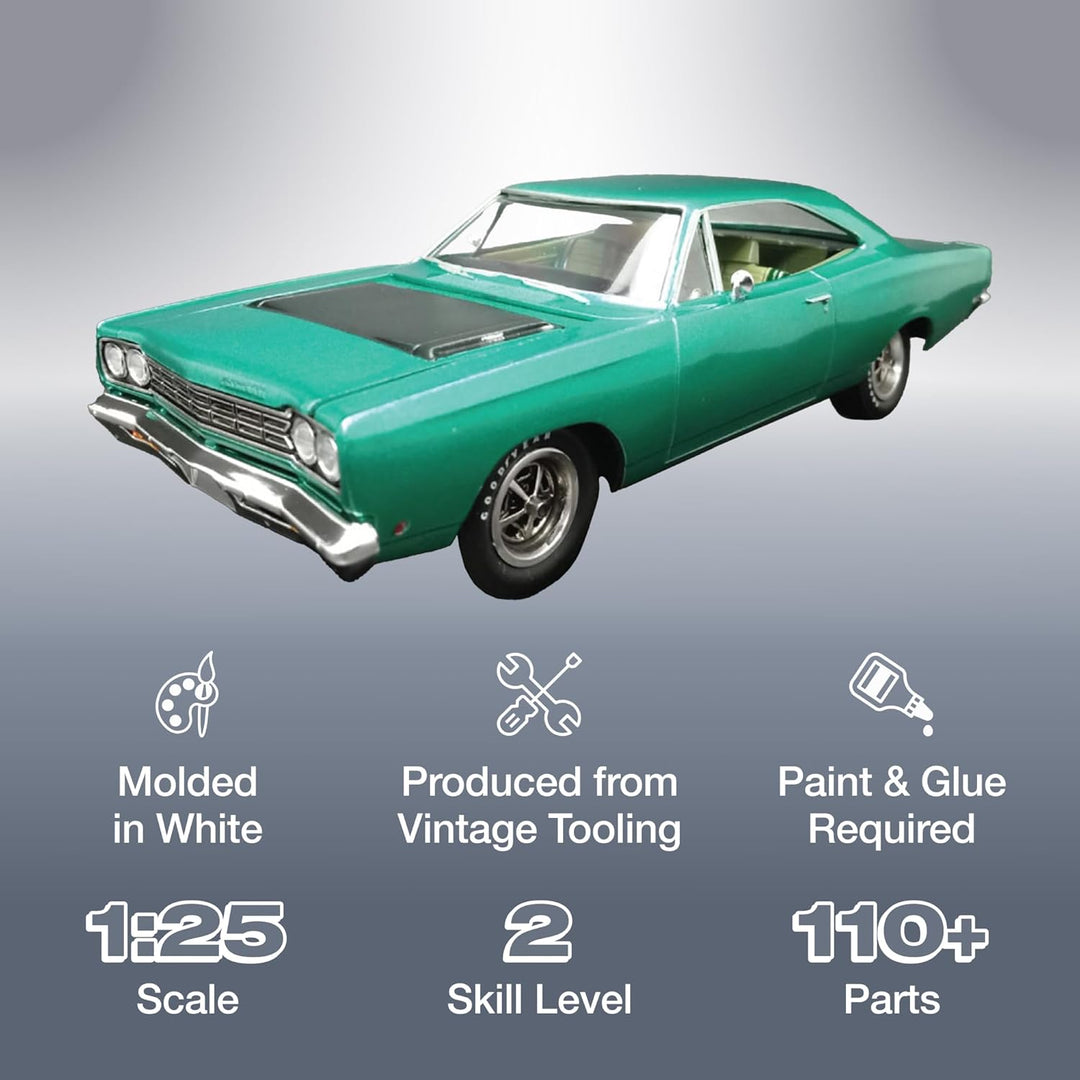 AMT 1968 Plymouth Road Runner Massstab 1:25 Modellbausatz