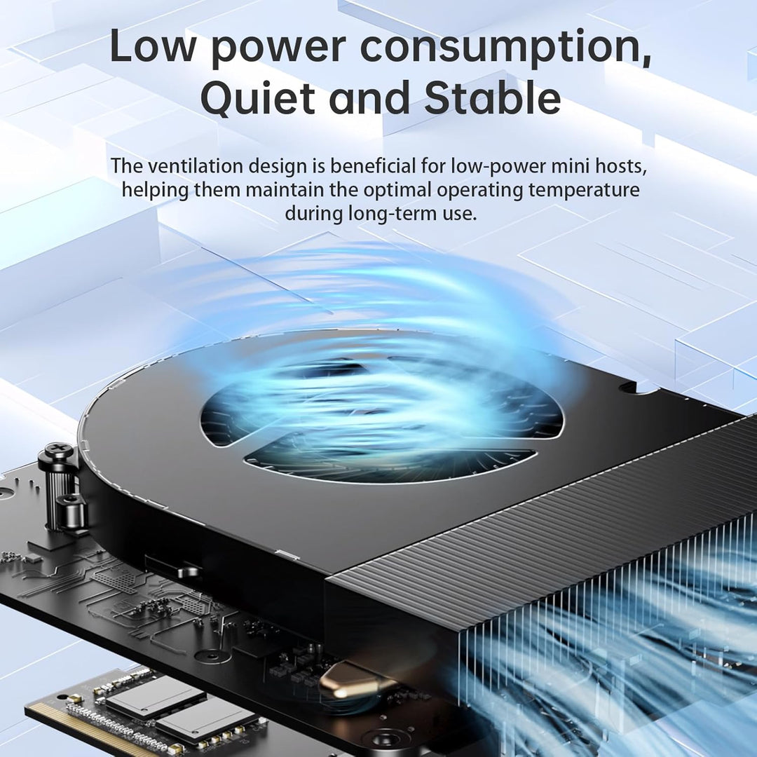 Mini-PC N3700 (4C/4T, 2,4 GHz) 8 GB RAM 128 GB SSD Win10 WLAN5/Bluetooth 4.2/RJ45 LAN 1000M/USB*4/US