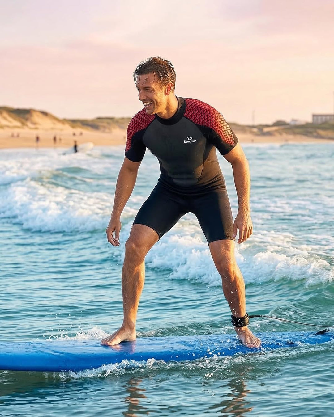 Owntop Neoprenanzug kurz Herren &amp; Damen, 3/2 mm Neopren Wetsuit für Tauchen, Surfen, Schwimmen und K