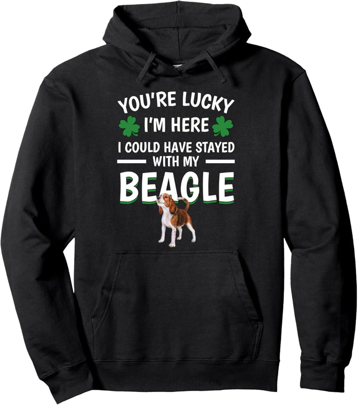 Du hast Glück Beagle Geschenk Beagle Pullover Hoodie