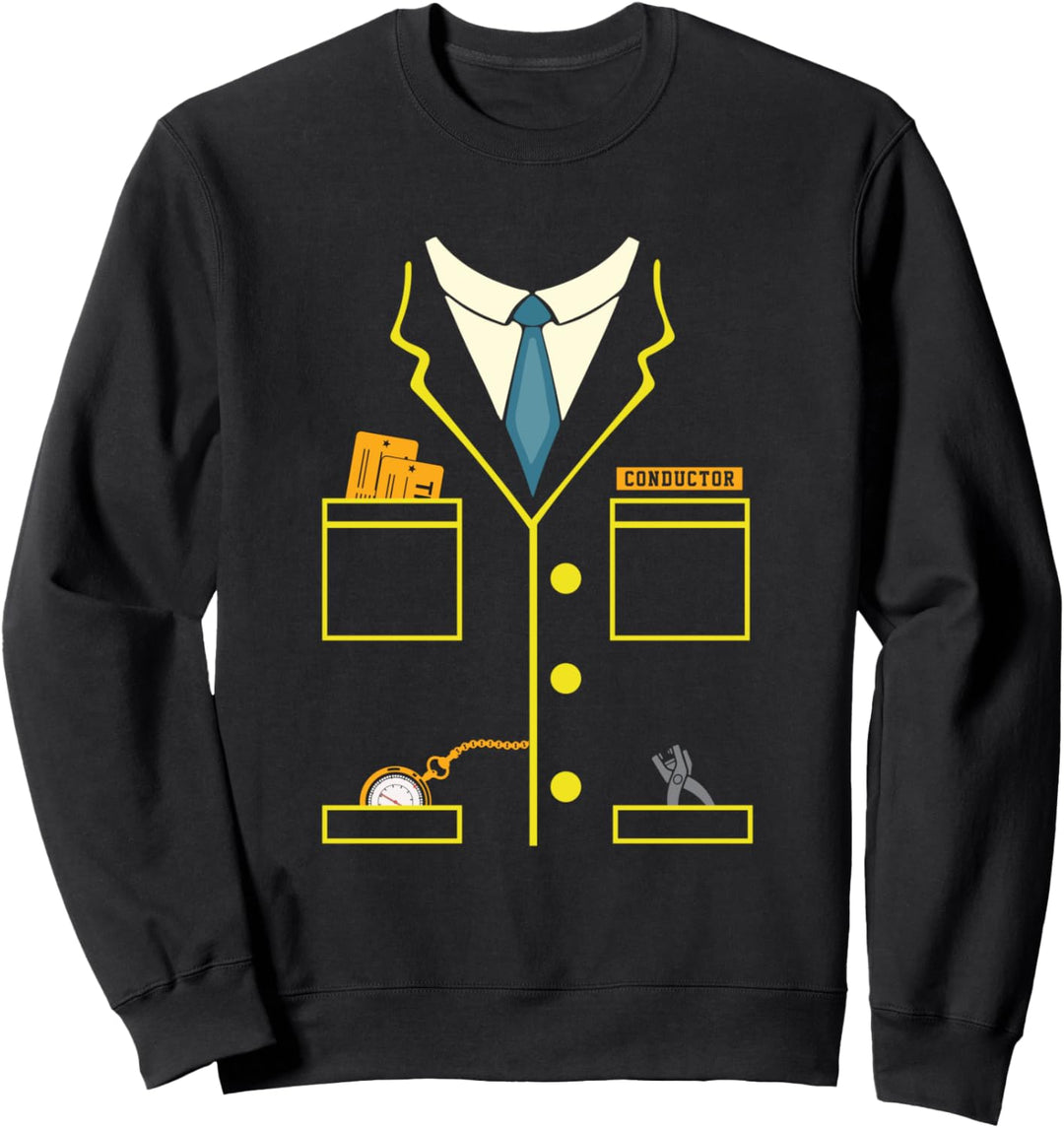 Zug Schaffner Lokführer Zugführer Eisenbahn Kostüm Eisenbahn Sweatshirt