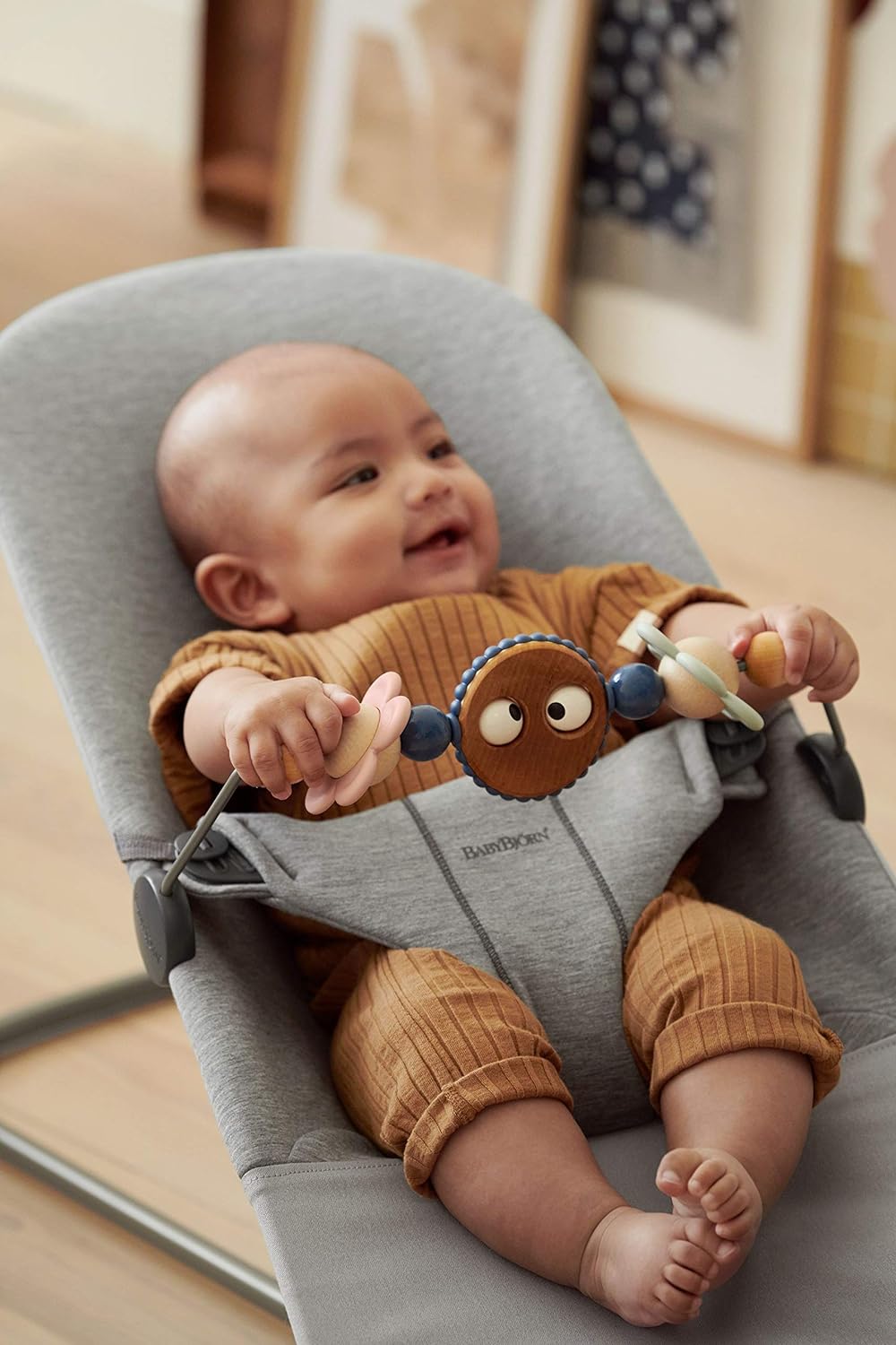 BabyBjörn Spielzeug für Babywippe, Fröhliche augen pastellfarben Fröhliche augen pastellfarben Multi