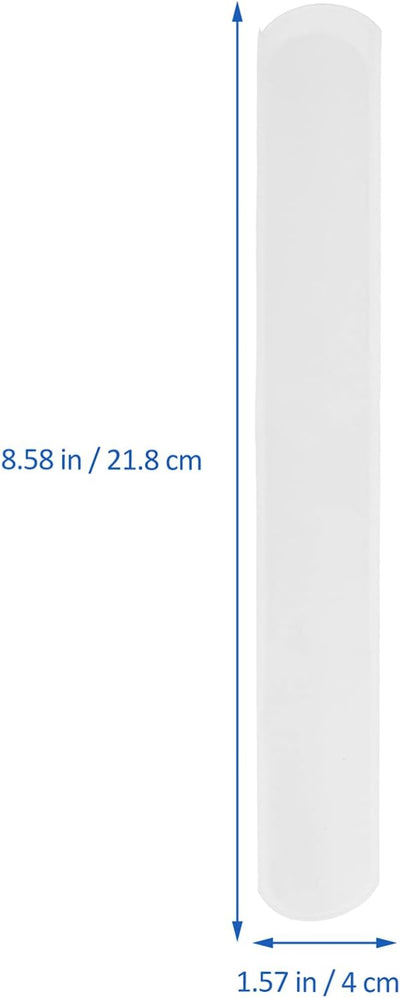 TOYANDONA 100st Reinweisser Ring Schlagarmbänder Selber Machen Bastel-slap-band Weisse Druckknöpfe B
