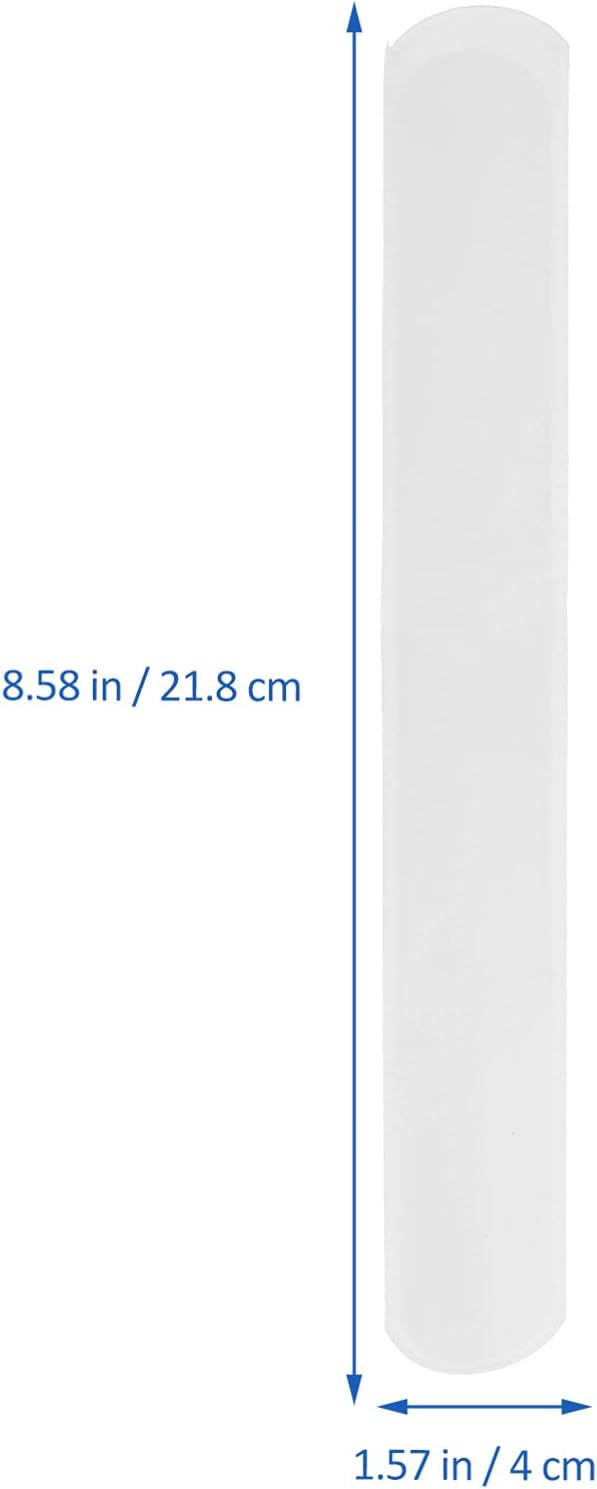 TOYANDONA 100st Reinweisser Ring Schlagarmbänder Selber Machen Bastel-slap-band Weisse Druckknöpfe B