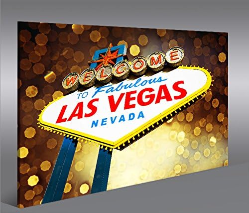 islandburner Bild Bilder auf Leinwand Vegas 1p XXL Poster Leinwandbild Wandbild art up your life ®