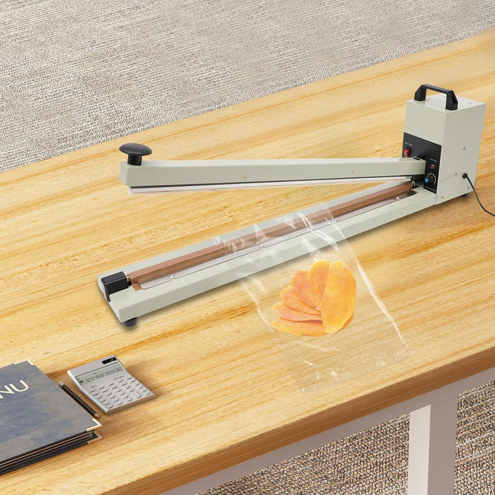 Folienschweissgerät Heisssiegelgerät 600mm Manuelle Impuls Heisssiegelmaschine 3mm Dichtungsbreite P