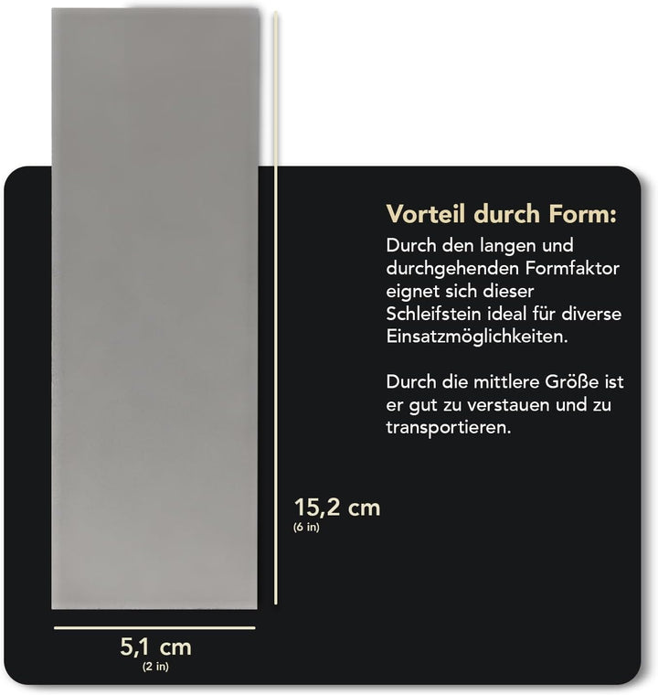 DMT Dia-Sharp Schärfblock mit durchgehender Diamantbeschichtung, fein, 15,2 cm / 6 Zoll, D6F