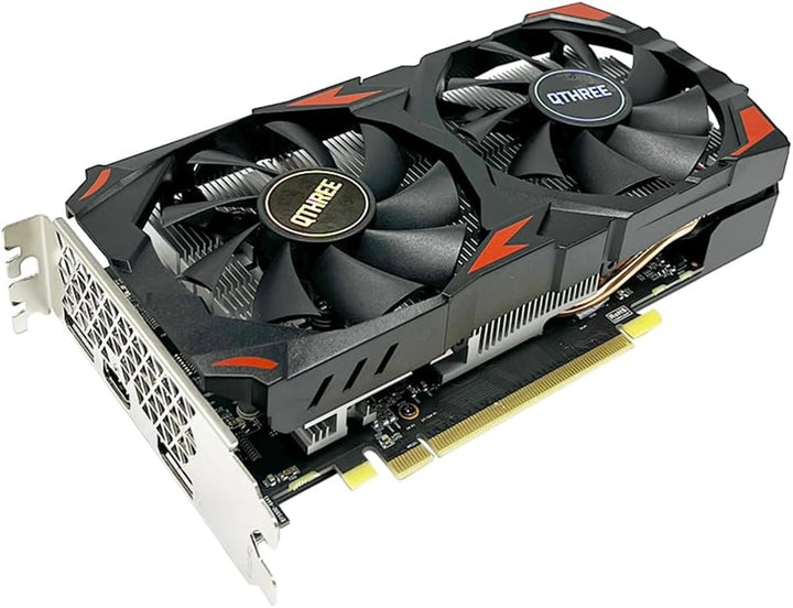 QTHREE Radeon RX 580 Grafikkarte, 8G D5 256-bit, HDMI, 2X DisplayPort, DirectX 12, 8 PIN Additional
