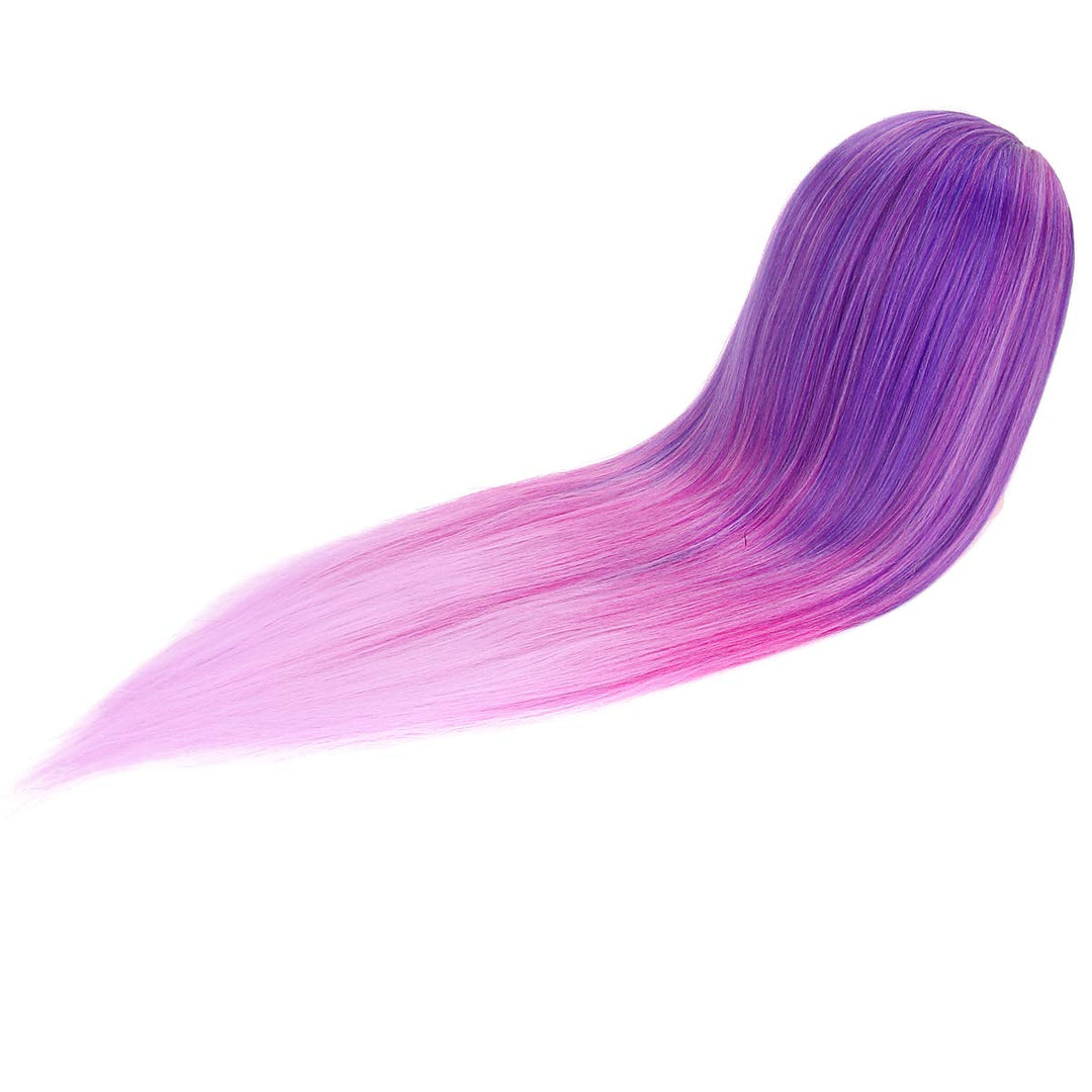 TopDirect 75cm Übungskopf Frisierkopf Friseur 100% Synthetisches Haar Perückenkopf Puppenkopf Traini