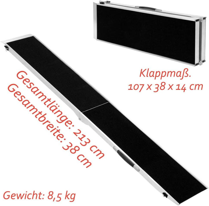 Hunderampe Hundetreppe Auto Kofferraum Treppen Rampe Einstiegshilfe für Hunde Klappbar Aluminium Aus