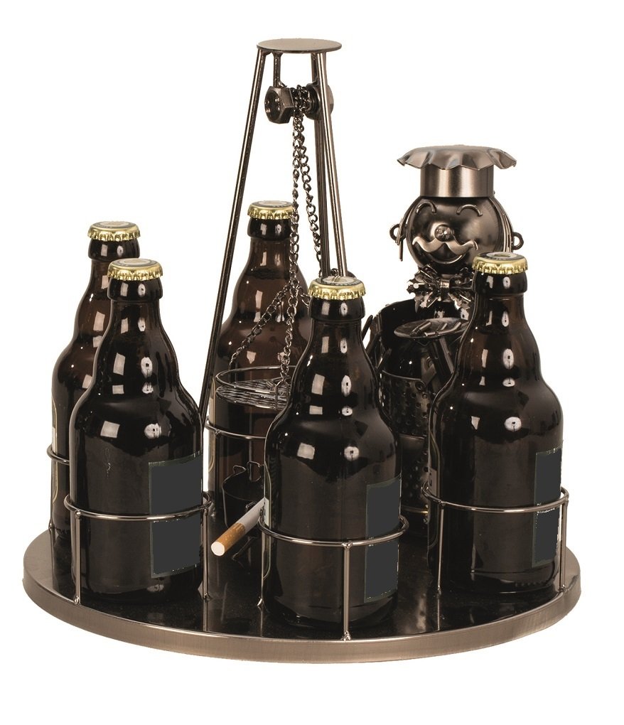 Flaschenhalter Bier Schwenker Grillmeister Ø ca. 30 cm für 6 Flaschen