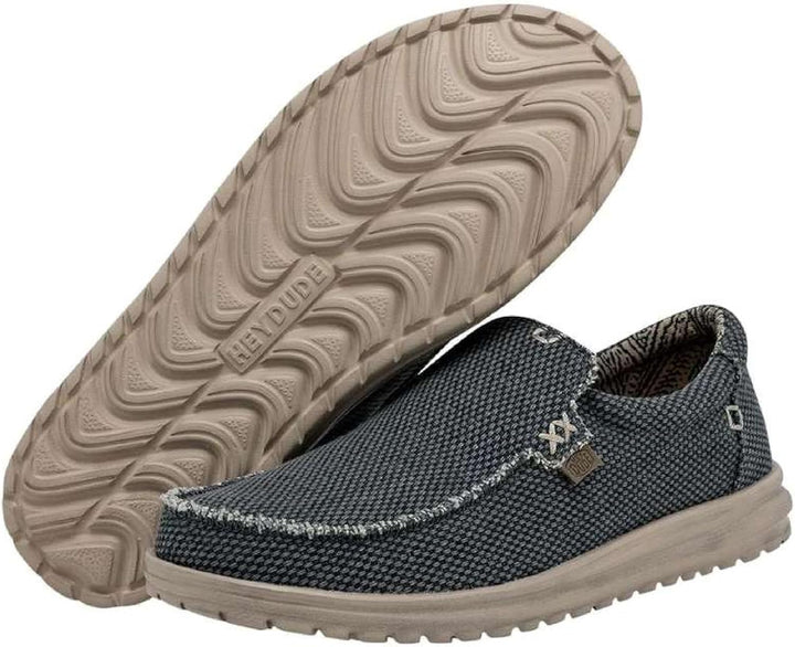 HEYDUDE - Mikka Braided Herren - Slip on Schuhe - Mokassin Stil 40 EU Deep Blue, 40 EU Deep Blue