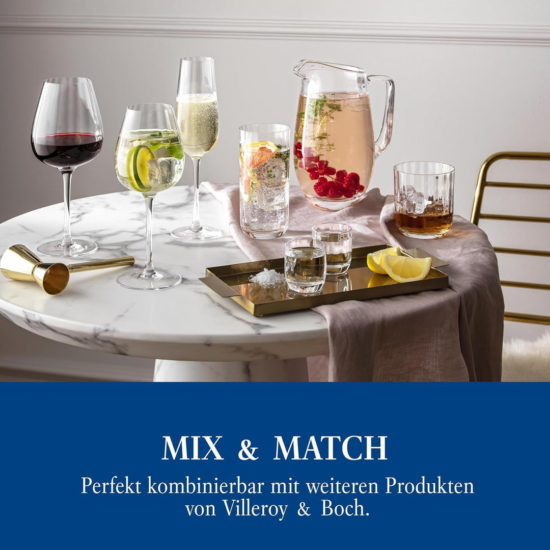 Villeroy &amp; Boch - Rose Garden Weissweinkelch, Set 4tlg., 125ml, Kristallglas, Transparent Transparen