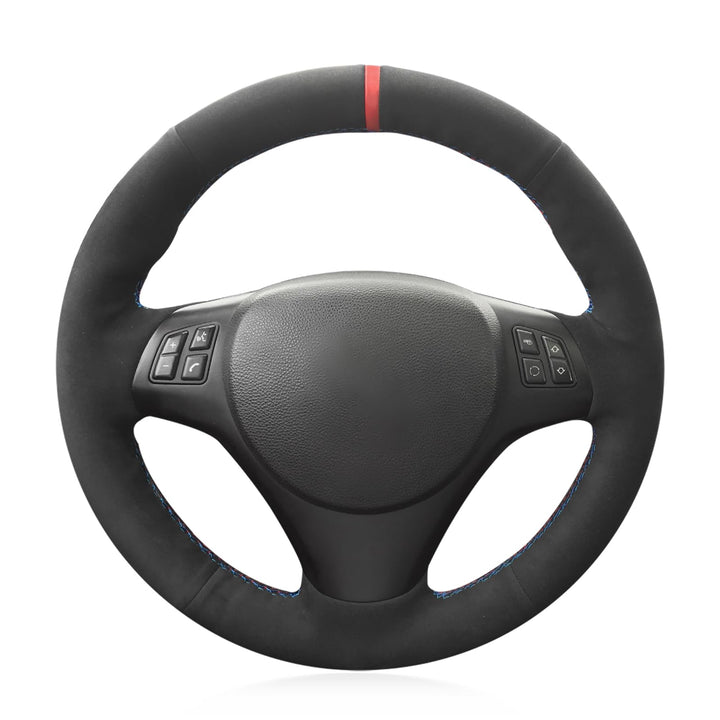 MEWANT Lenkradhülle für BMW (M Sport) 1er E87 / E81 / E82 (Coupe) / E88 (Cabrio) / M E82 / 3er E90 (