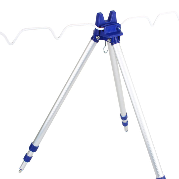 lyrlody Faltbare Angelruten aus Aluminium, Stativruten-Caddy, Tragbarer Angelrutenhalter und Träger,