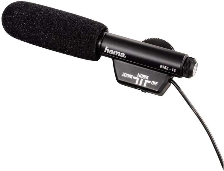 Hama Richtmikrofon für Camcorder, Spiegelreflex- und Systemkameras, Umschaltbare Richtcharakteristik
