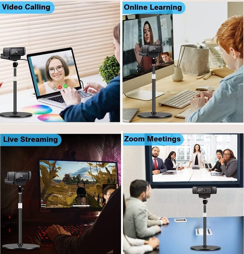 Webcam Tisch Halterung,Faltbar Halter für Logitech Streamcam Brio c925 C922 C930 C920 C615,kompatibe