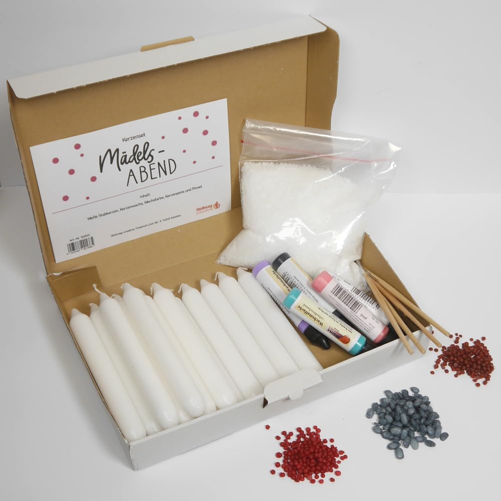 Stellwag DIY Set Kerzen bemalen Mädelsabend