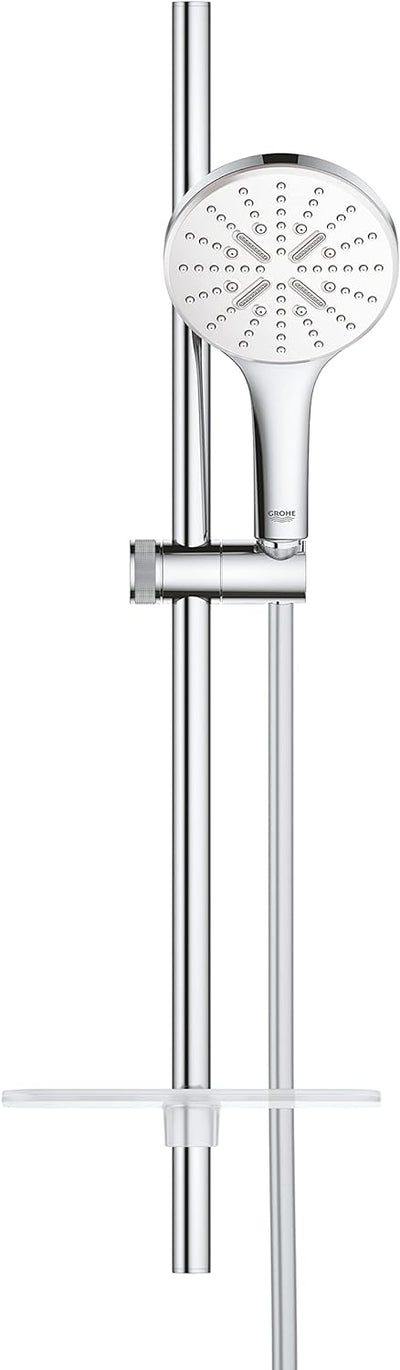 GROHE Rainshower 130 SmartActive | Brausestangenset 3 Strahlarten | Moon White | 26576LS0 Brausestan