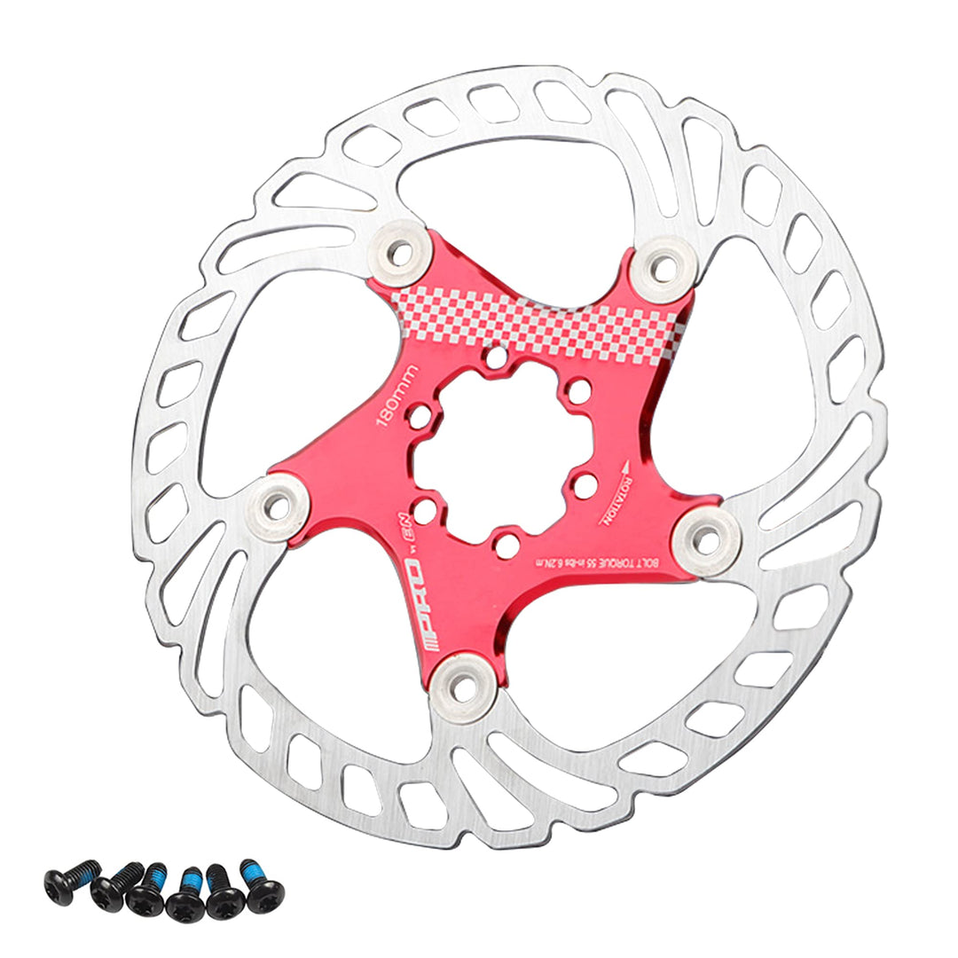Fahrradscheibenbremsscheibe 160mm 180mm 203mm Mountainbike Schwimmscheibenrotor(Rot 203 mm) Rot 203m