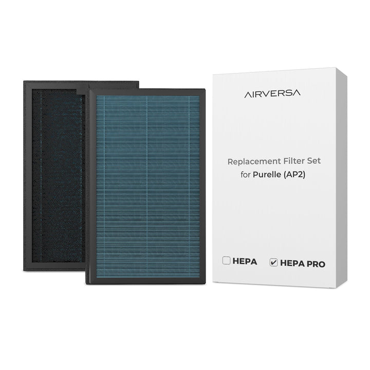 True HEPA Pro Ersatzfilter-Set (99,99%) für Airversa AP2 Purelle Purelle Filter-h14, Purelle Filter-