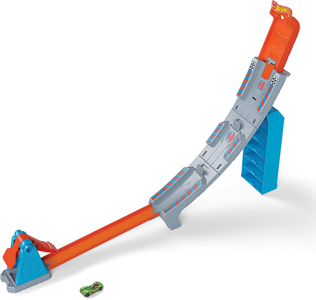 Hot Wheels GBF83 - Sortiment mit 3 Action-Sets für spannende Rennen, Wettkämpfe und zum Entwickeln v