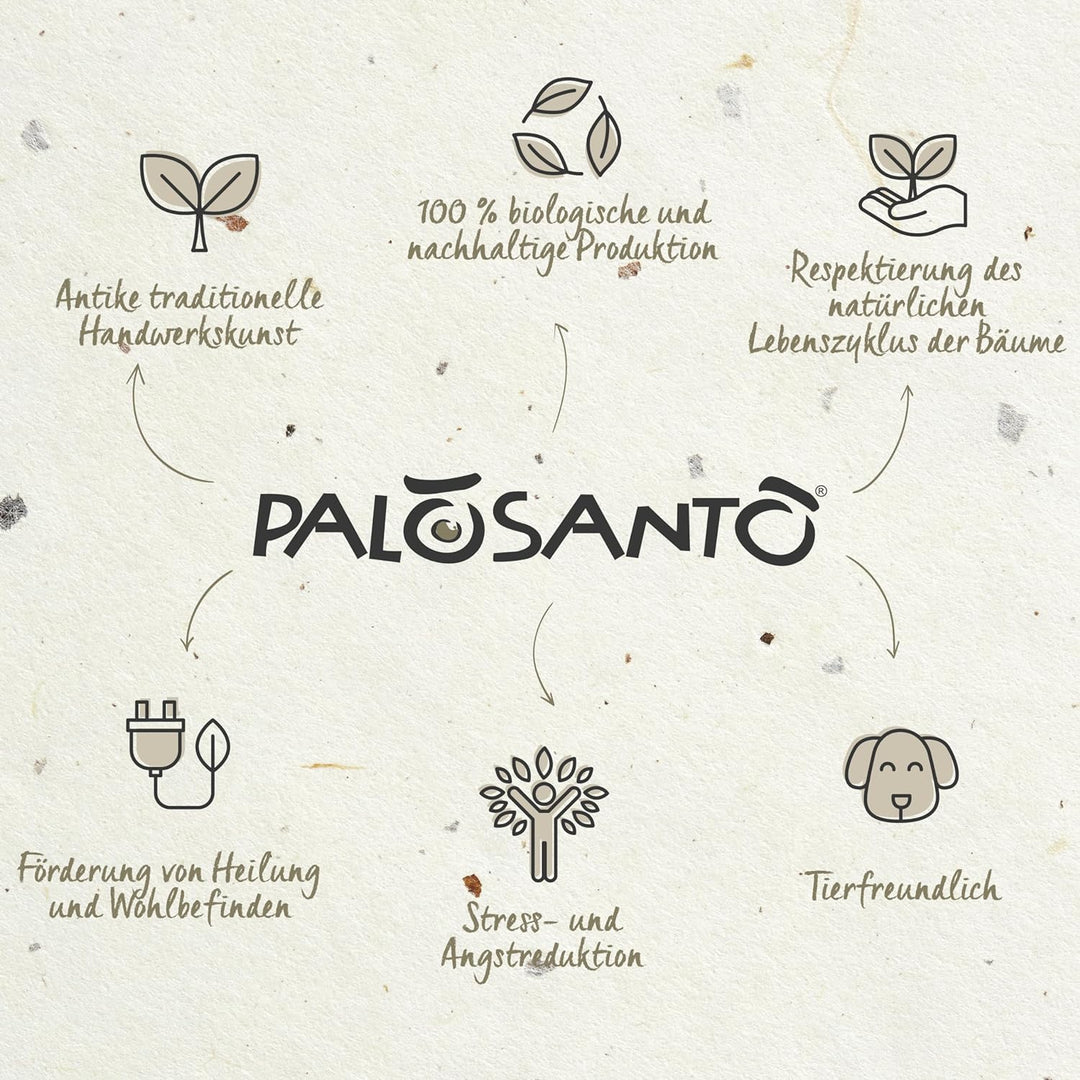 PALOSANTO - Palo Santo Räucherholz - Räucherstäbchen Especial – Natürlicher Weihrauch – Intensives u