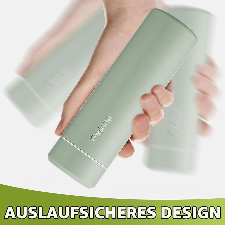 Mini Thermosflasche 350ml mit Edelstahl-Deckel, Trinkflasche Klein Doppelwandige Vakuum–Ultra-Kompak