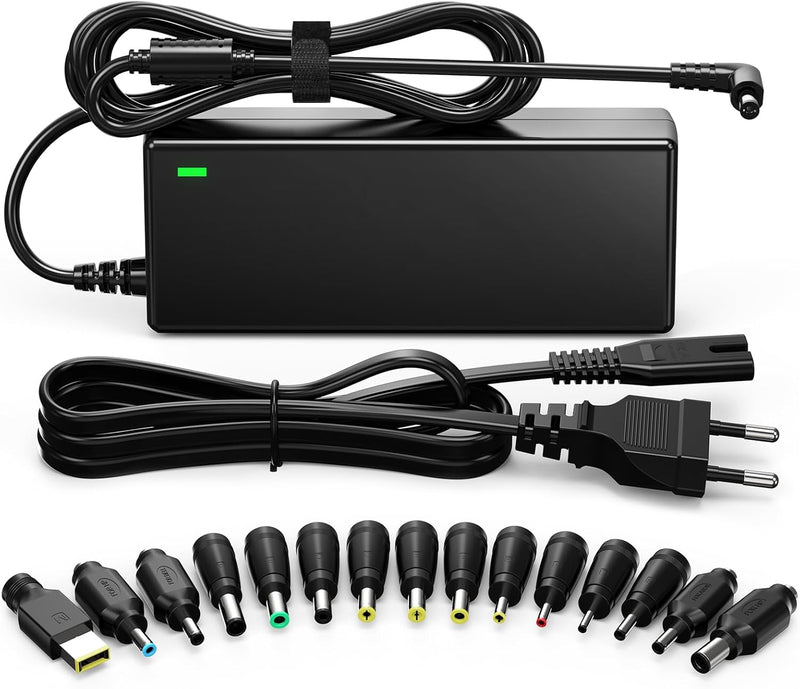 SUNYDEAL 90W Universal Netzteil Laptop Ladekabel Ladegerät für HP Lenovo ASUS Acer Dell Samsung Medi