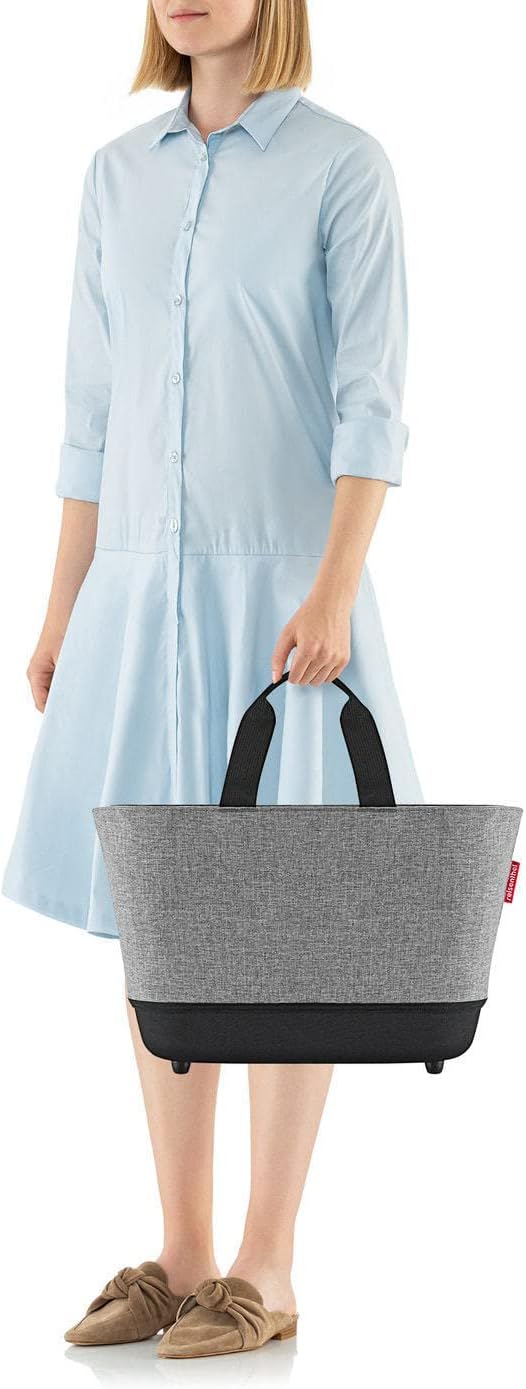 reisenthel shoppingbasket twist silver – Lässiger Einkaufsbegleiter mit hoher Funktionalität, Twist