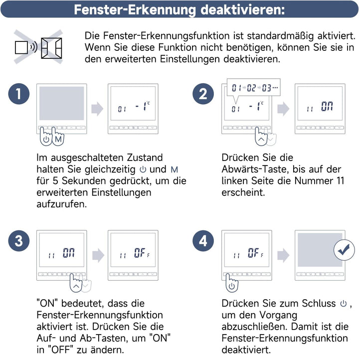 Beok Heizungsthermostat Programmierbar Raumthermostat Digital Wandthermostat für Wassererwärmung Fus