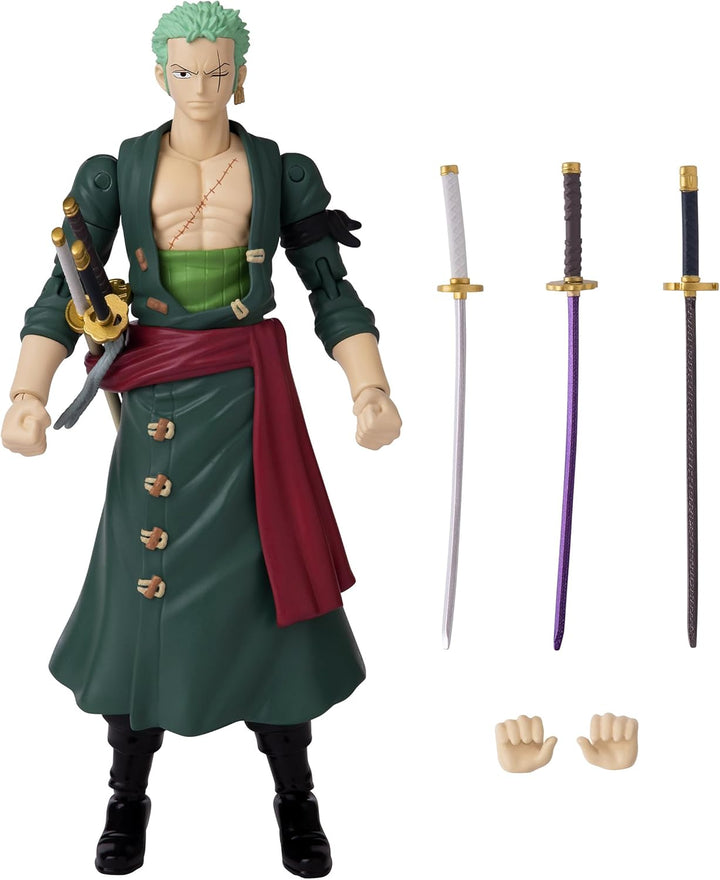 BANDAI - Anime Heroes - One Piece Figur - Lorenor Zorro - Roronoa Zoro - Figurine Anime Heroes 17 cm