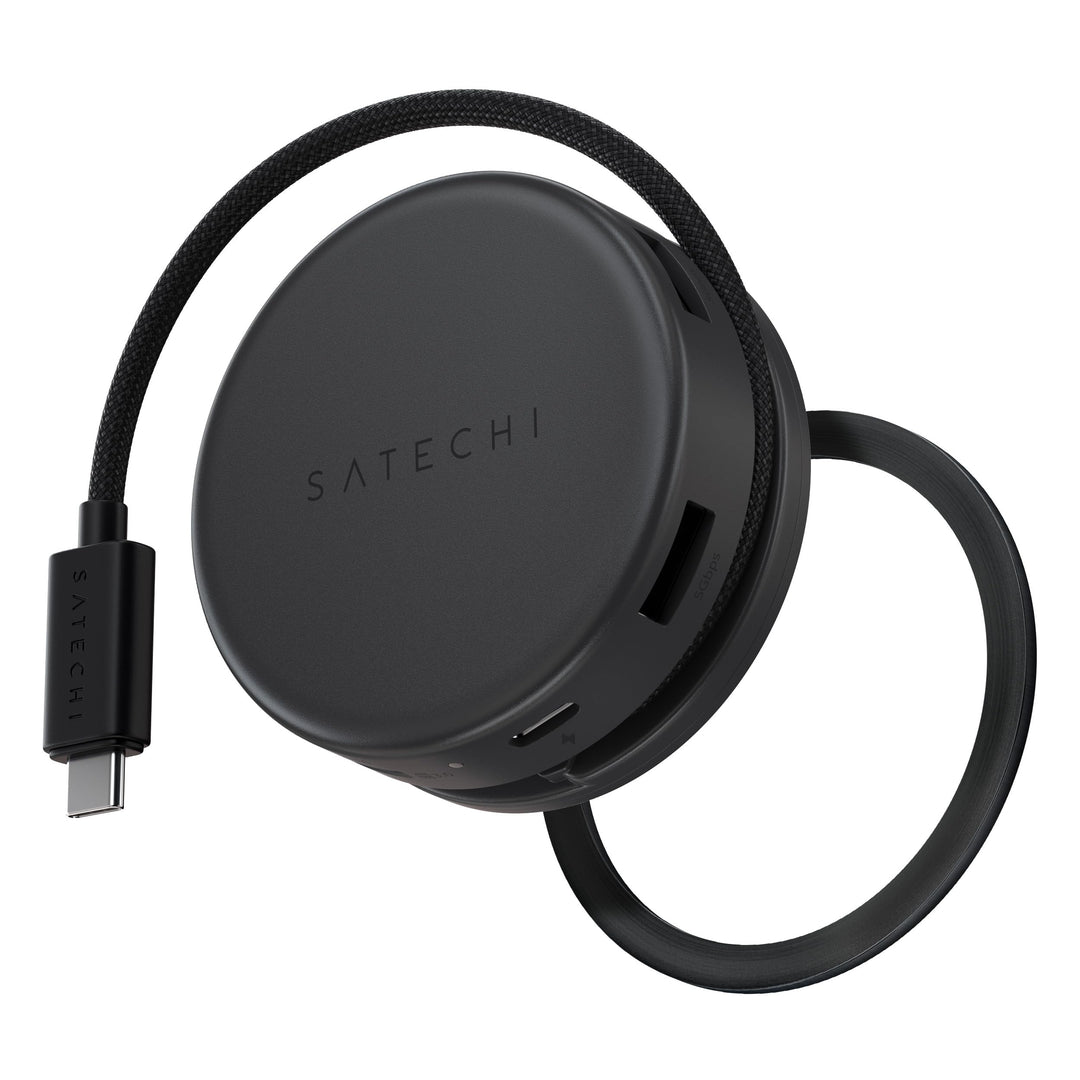 SATECHI OntheGo™ 7-in-1 USB-C Hub, magnetischer kompakter Multiport Adapter 100W Power Delivery, HDM